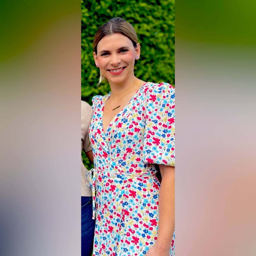 Anthropologie floral wrap dress. Great condition.